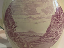 Load image into Gallery viewer, Staffordshire Creamware Liverpool Pitcher A View on The Hudson River and American Stage Wagon Scene Ca. 1800 Rare
