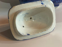Load image into Gallery viewer, Historical Staffordshire Blue Teapot Lafayette At Franklins Tomb Ca. 1825 Scarce Form
