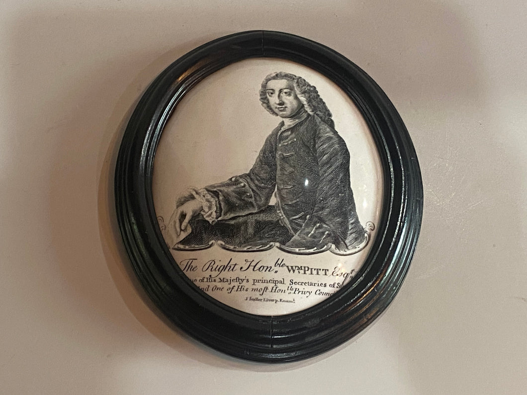 Staffordshire Right Honorable William Pitt Sadler Liverpool Plaque