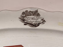 Load image into Gallery viewer, Historical Staffordshire Brown Transfer Platter From Fishkill Hudson River 1835
