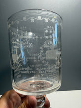 Load image into Gallery viewer, Vernay Tercentenary Glass 300 Years Of Rhode Island Goblet Etched State Seal
