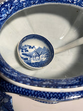Load image into Gallery viewer, Dark Blue Staffordshire Quadrupeds Soup Tureen and Tray Camel
