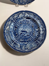 Load image into Gallery viewer, Staffordshire Blue Transfer Quadrupeds Plate River Otter Ca. 1825
