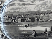 Load image into Gallery viewer, Historical Staffordshire View Of Hudson River Small Platter Ca. 1835
