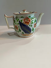 Load image into Gallery viewer, Staffordshire Pearlware Gaudy Dutch Teapot War Bonnet Pattern
