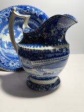 Load image into Gallery viewer, Historical Staffordshire Bowl And Pitcher Set Upper Ferry Bridge Philadelphia

