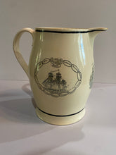 Load image into Gallery viewer, Staffordshire Creamware Liverpool Pitcher Navel Heros United States and Macedonian 1812 Commodore BainBridge
