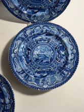 Load image into Gallery viewer, Staffordshire Blue Transfer Plate Quadrupeds River Otter Plate Ca. 1825
