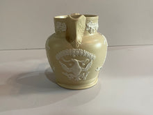 Load image into Gallery viewer, Staffordshire Jasperware George Washington and General Lafayette Tan Pitcher
