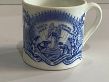 Load image into Gallery viewer, Staffordshire Pearlware Anti Slavery Childs Mug Earth Peace and Goodwill to All Men

