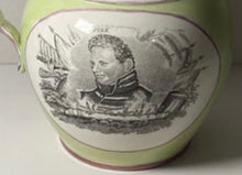 Load image into Gallery viewer, Staffordshire War Of 1812 Captain Jones And Captain Pike Ca. 1815 Luster Green
