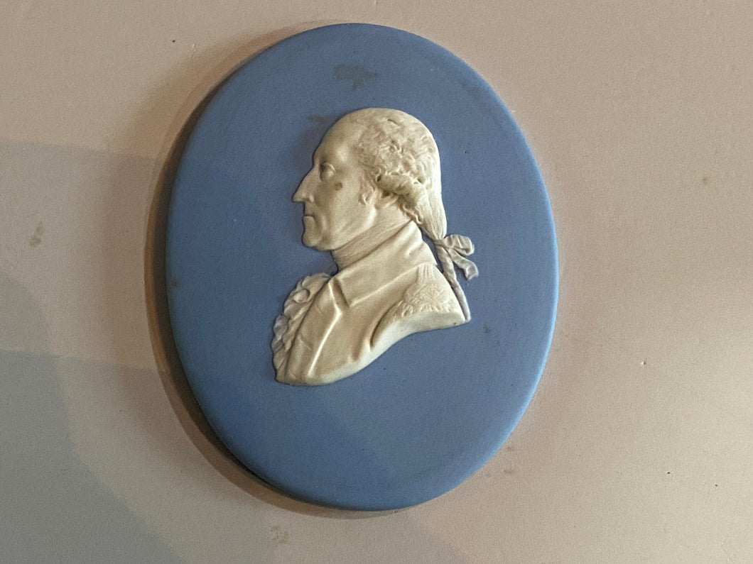Staffordshire Wedgwood Plaque with Bust of George Washington