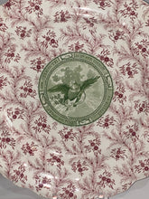 Load image into Gallery viewer, Historical Staffordshire Pink and Green Eagle Plate Our Strength Is in Our Union Rare
