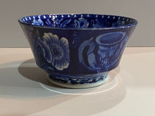 Load image into Gallery viewer, Historical Staffordshire Blue Eagle on Urn Waste Bowl Ca. 1825
