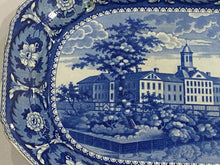 Load image into Gallery viewer, Historical Staffordshire Blue Platter New York Almshouse Ca. 1825
