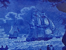 Load image into Gallery viewer, Historical Staffordshire Blue Platter Christianburg Danish Settlement on the Gold Coast of Africa
