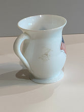 Load image into Gallery viewer, Antique Free Blown Glass Cup Patriotic American Flags Zachary Taylor Ca. 1840’s
