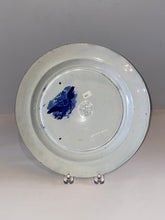 Load image into Gallery viewer, Historical Staffordshire Blue Dinner Plate with Arms of New York Ca. 1825

