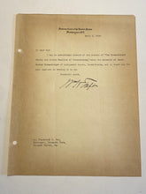 Load image into Gallery viewer, William H. Taft 1924 Typed Letter Signed as Supreme Court Justice Washington
