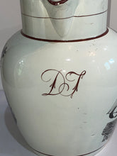 Load image into Gallery viewer, Staffordshire Pearlware Liverpool Pitcher With American Ship Initials DT
