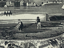 Load image into Gallery viewer, Historical Staffordshire Black Transfer Hudson, Hudson River New York Small Platter
