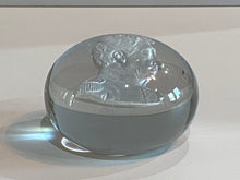 Load image into Gallery viewer, Antique 19th Century Sulphide General Lafayette Glass Paperweight
