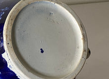 Load image into Gallery viewer, Historical Staffordshire Blue Pitcher New York City Hall Insane Asylum Ca. 1825
