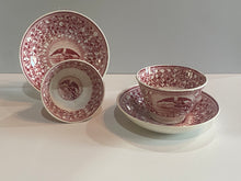 Load image into Gallery viewer, Historical Staffordshire Pink Transfer Eagle Cup and Saucer 2 Available
