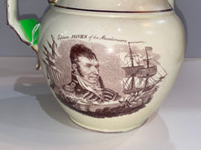 Load image into Gallery viewer, Staffordshire war of 1812 Pitcher Pike and Jones Rust Color Transfer

