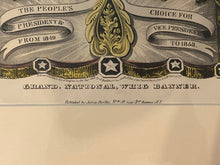Load image into Gallery viewer, Original Currier and Ives type Print by James Baillie Grand, National, Whig Banner Zachary Taylor Millard Fillmore
