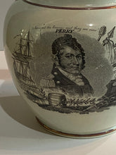 Load image into Gallery viewer, Staffordshire War of 1812 Pitcher Perry and Pike
