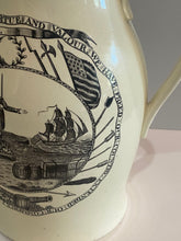 Load image into Gallery viewer, Staffordshire Creamware Liverpool Pitcher World In Planisphere Virtue and Valour Washington
