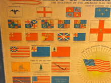 Load image into Gallery viewer, Vintage 1940 C. S. Hammond's Flags Of American Liberty Framed Print
