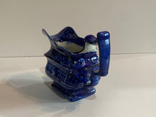 Load image into Gallery viewer, Historical Staffordshire Blue Creamer Mount Vernon Seat of the Late General Washington
