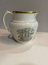 Load image into Gallery viewer, Staffordshire Porcelain Pitcher with American Ship Transfers
