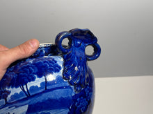 Load image into Gallery viewer, Historical Staffordshire Blue Soup Tureen Bellville On Passaic River Rare 1825
