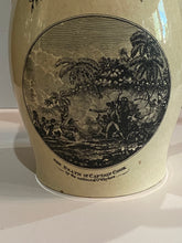 Load image into Gallery viewer, Staffordshire Creamware Liverpool Pitcher Death of Captain Cook By the Natives of OWhyhee
