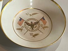 Load image into Gallery viewer, Staffordshire Porcelain Cup and Saucer with The Seal of The United States
