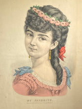 Load image into Gallery viewer, Original Currier &amp; Ives Print My Favorite Big Sheet Framed
