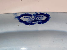 Load image into Gallery viewer, Historical Staffordshire Blue Platter Post Office Dublin
