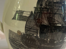 Load image into Gallery viewer, Staffordshire Creamware Liverpool Pitcher American Ship Apotheosis of Washington
