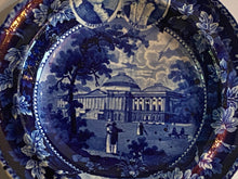Load image into Gallery viewer, Historical Staffordshire Capital At Washington Medallion Soup Plate Jefferson Lafayette
