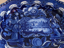 Load image into Gallery viewer, Historical Staffordshire Blue Platter “States” Series Ca. 1825 16 3/4”
