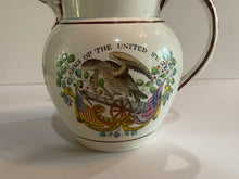 Load image into Gallery viewer, Staffordshire Pearlware Arms of United States and Free Trade and Sailors Their Rights Pitcher
