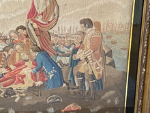 Load image into Gallery viewer, Late 18th - Early 19th Century Needlepoint Embroidery of The Death of General Wolfe At Quebec
