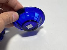 Load image into Gallery viewer, Boston And Sandwich Glass Lacy  Toy Pitcher And Basin Cobalt Blue Panel
