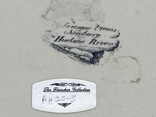 Load image into Gallery viewer, Historical Staffordshire Black Transfer Platter Newburgh Hudson River
