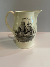 Load image into Gallery viewer, Staffordshire Creamware Liverpool Pitcher Map of East Coast Success To Trade American Ship
