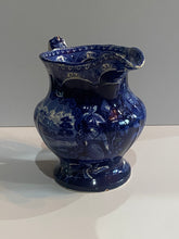 Load image into Gallery viewer, Historical Staffordshire Blue Pitcher “States” Pattern Ca. 1825

