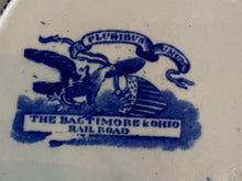 Load image into Gallery viewer, Historical Staffordshire Blue Plate Baltimore and Ohio Railroad Incline Version
